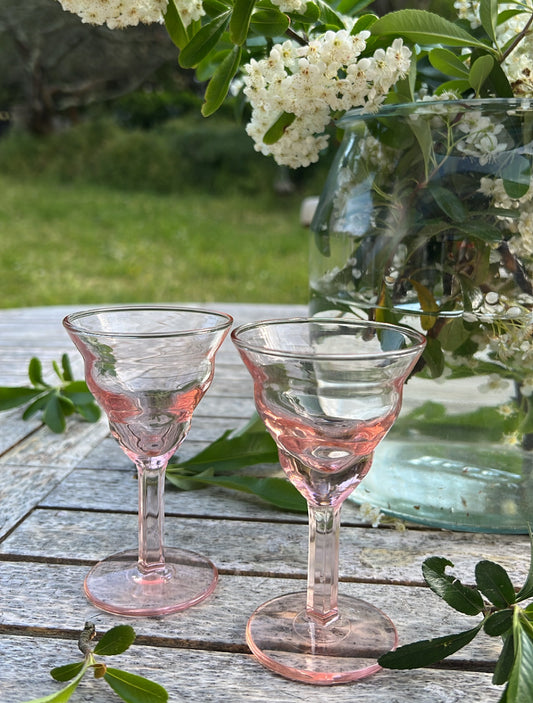 Light Pink Liqueur Glasses