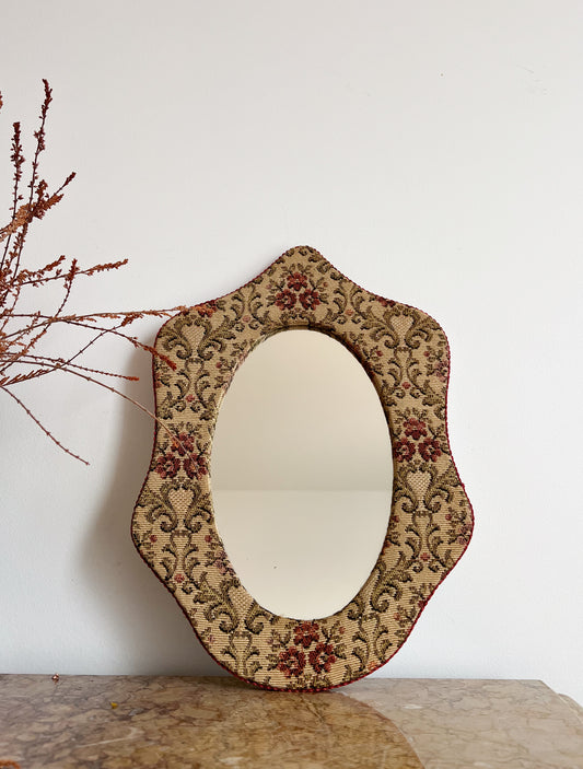 Textile Framed Mirror