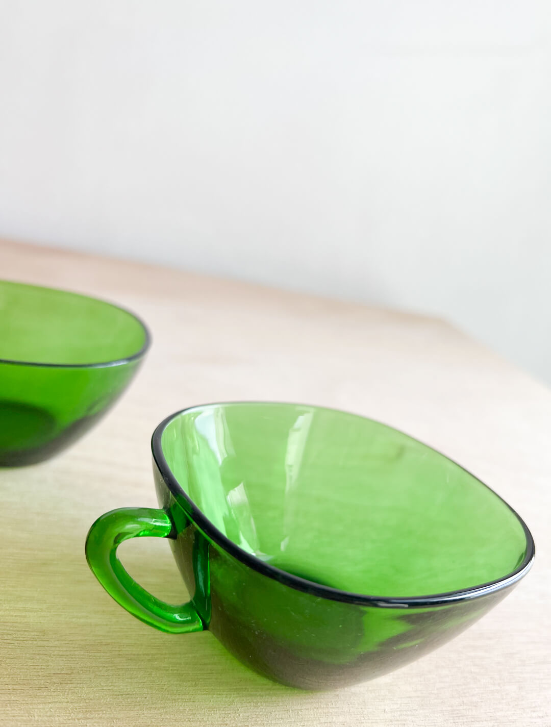 Green Tinted Coffee Cups