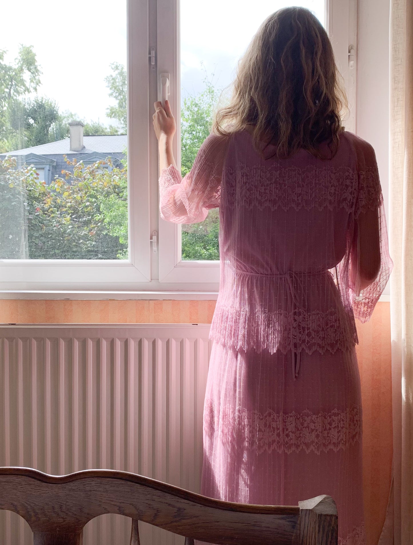 Pink Lace Dress