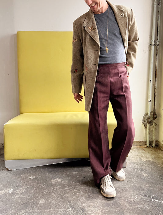 Burgundy Trousers