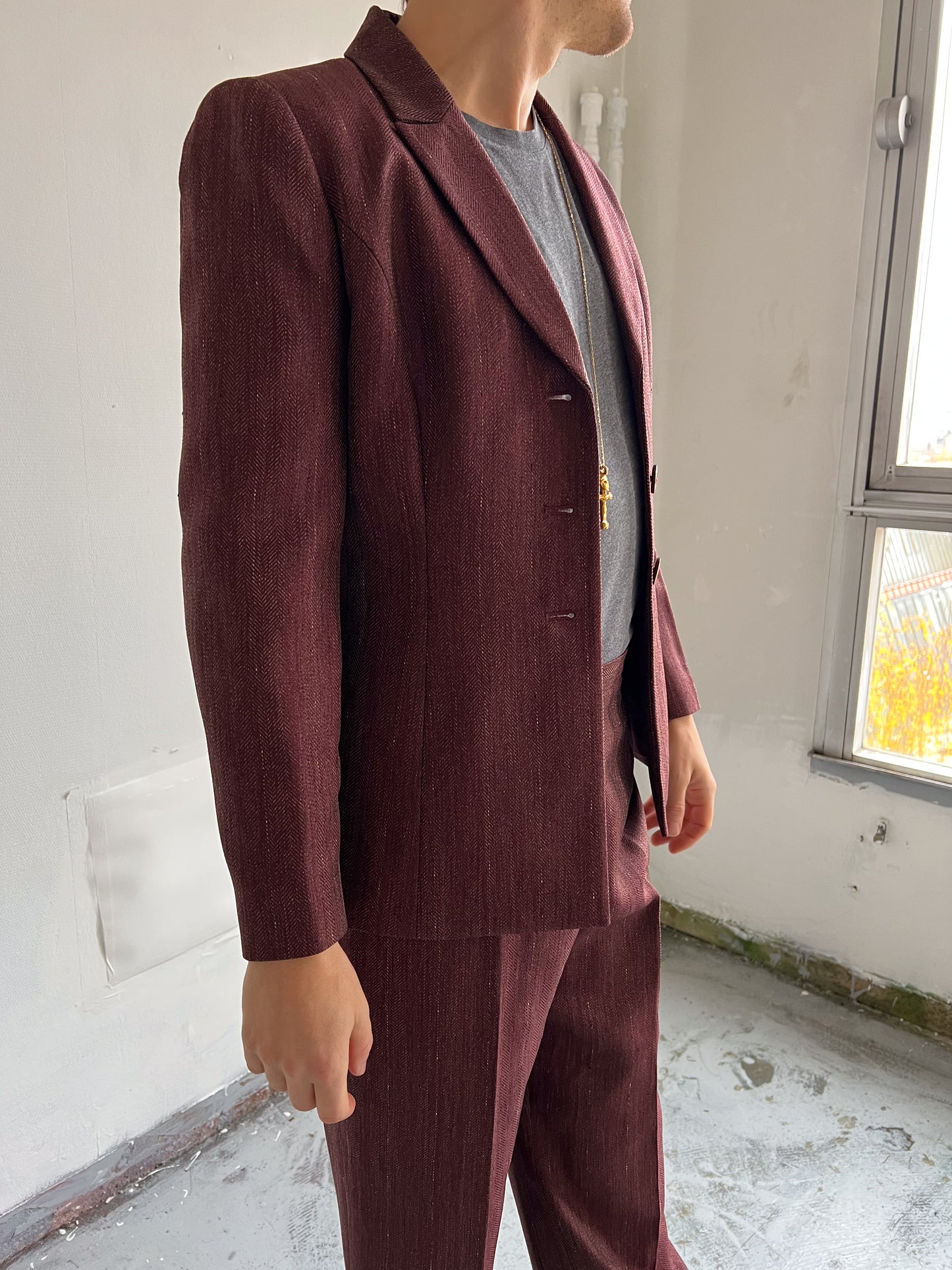 Burgundy Blazer