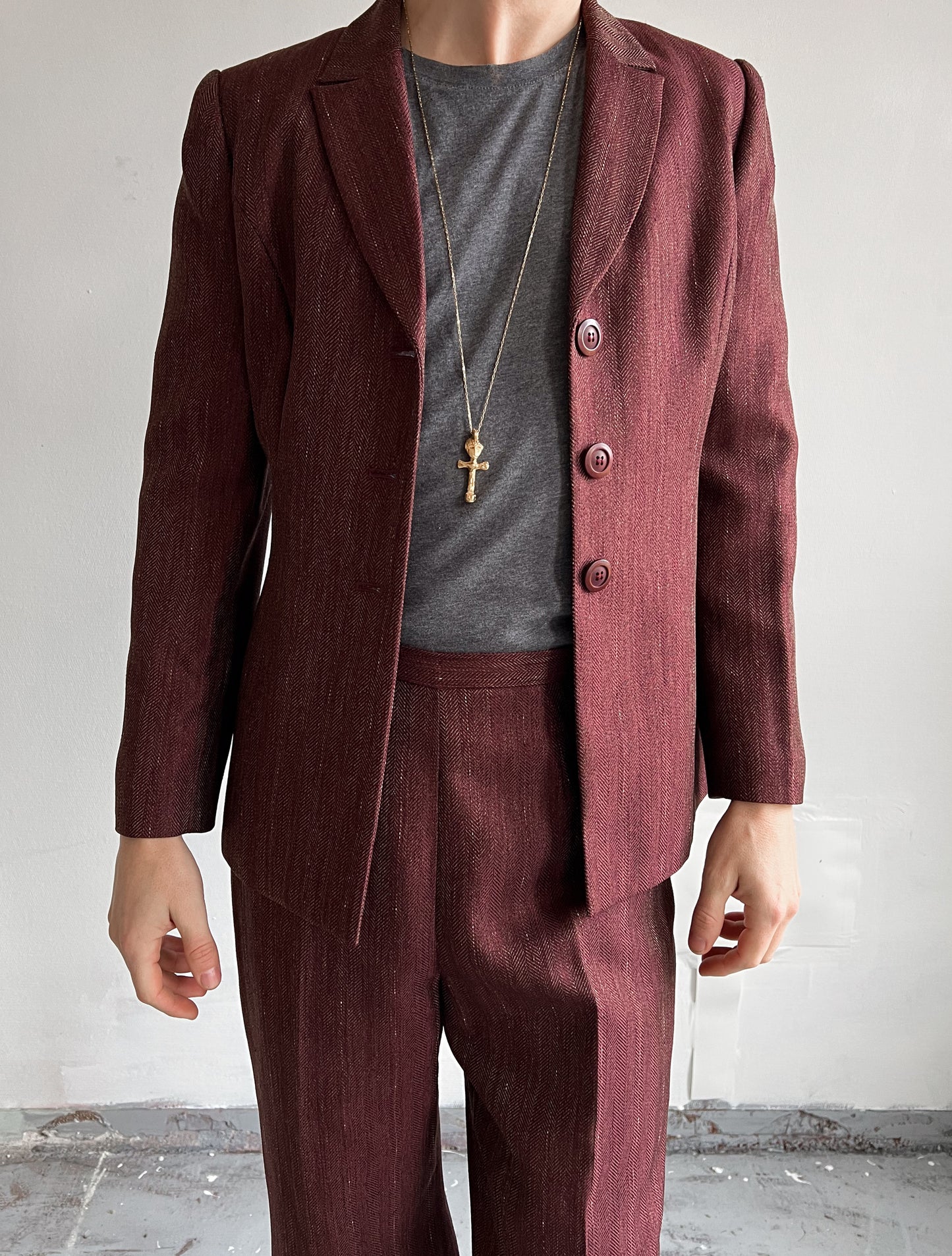 Burgundy Blazer