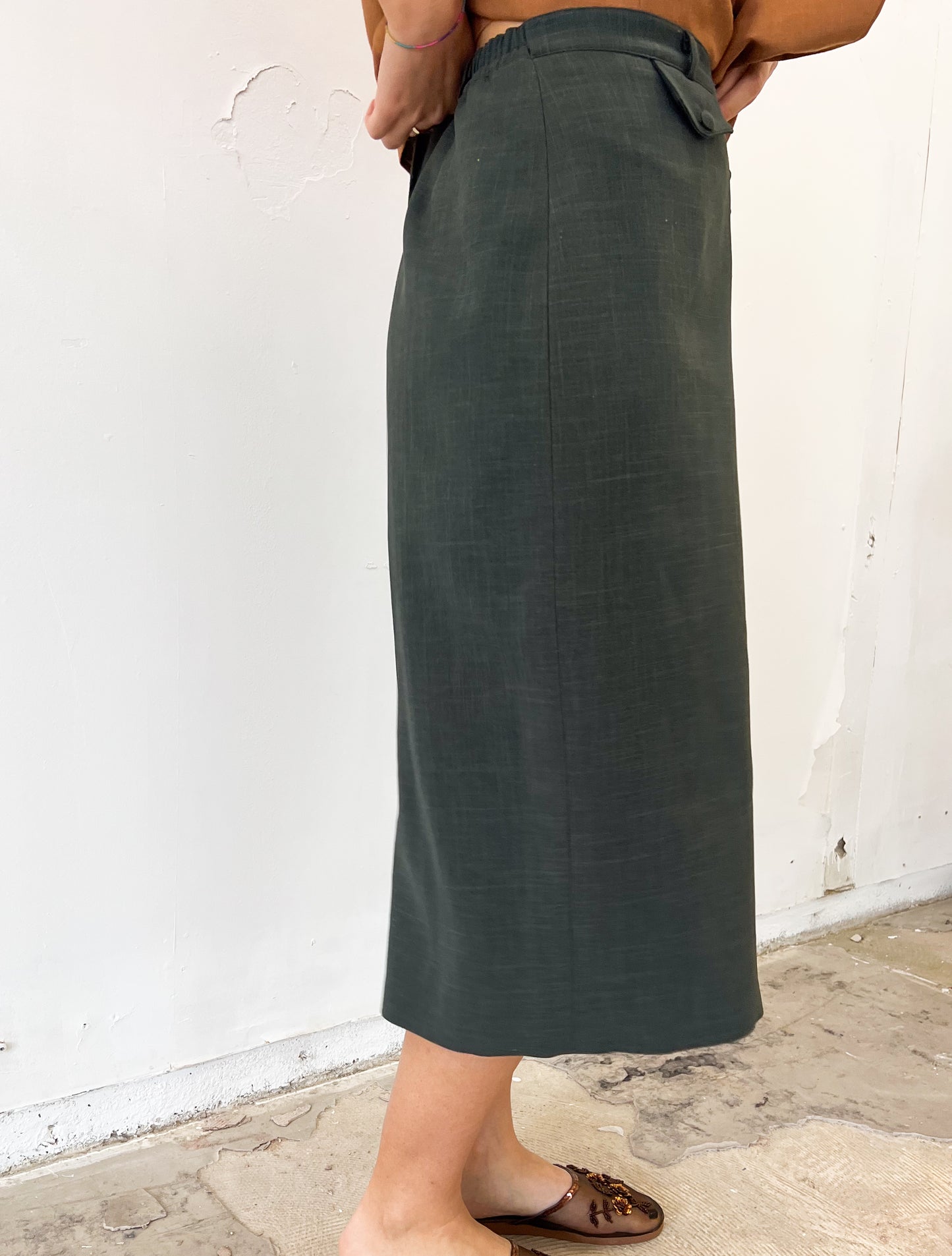 Green Pencil Skirt