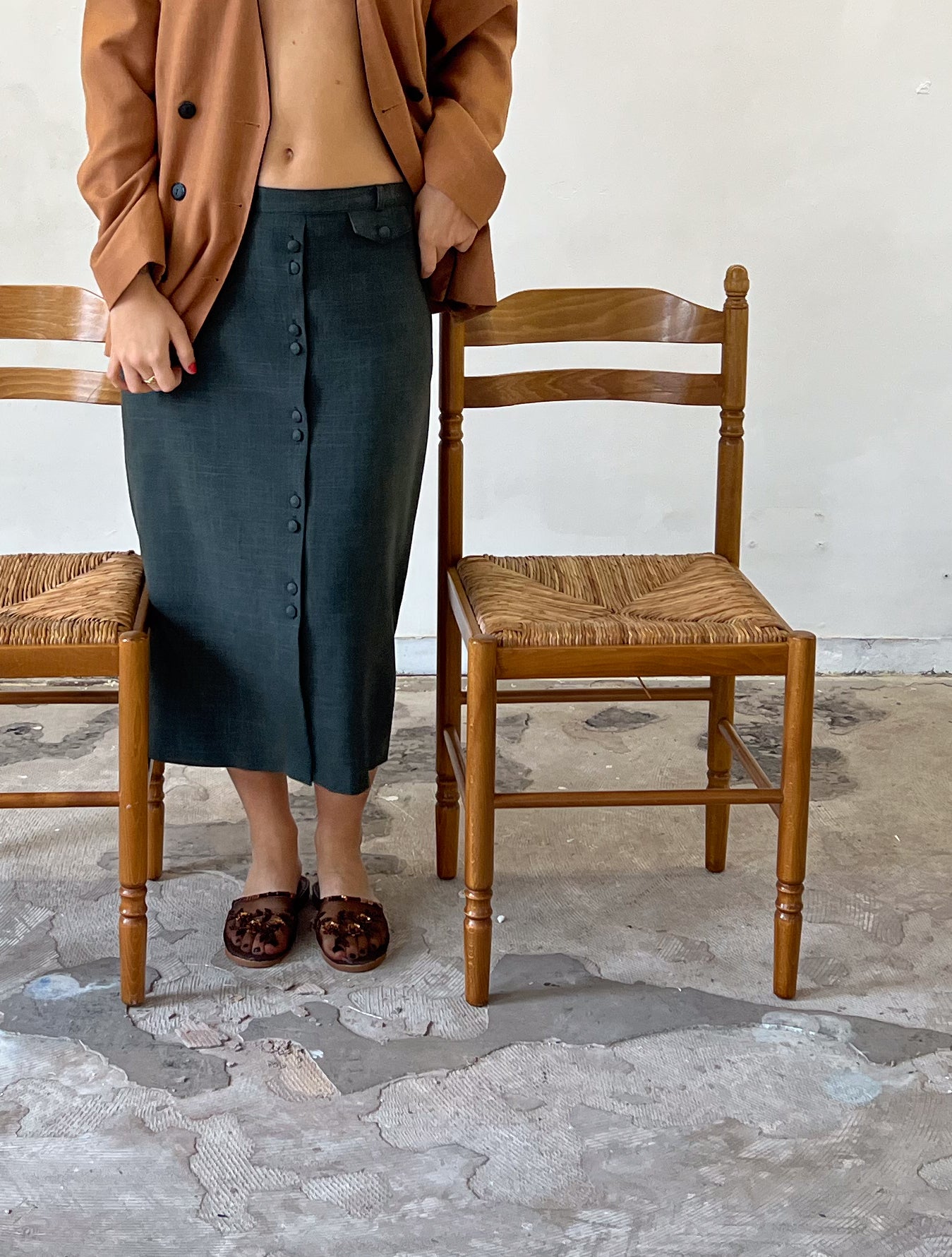 Green Pencil Skirt