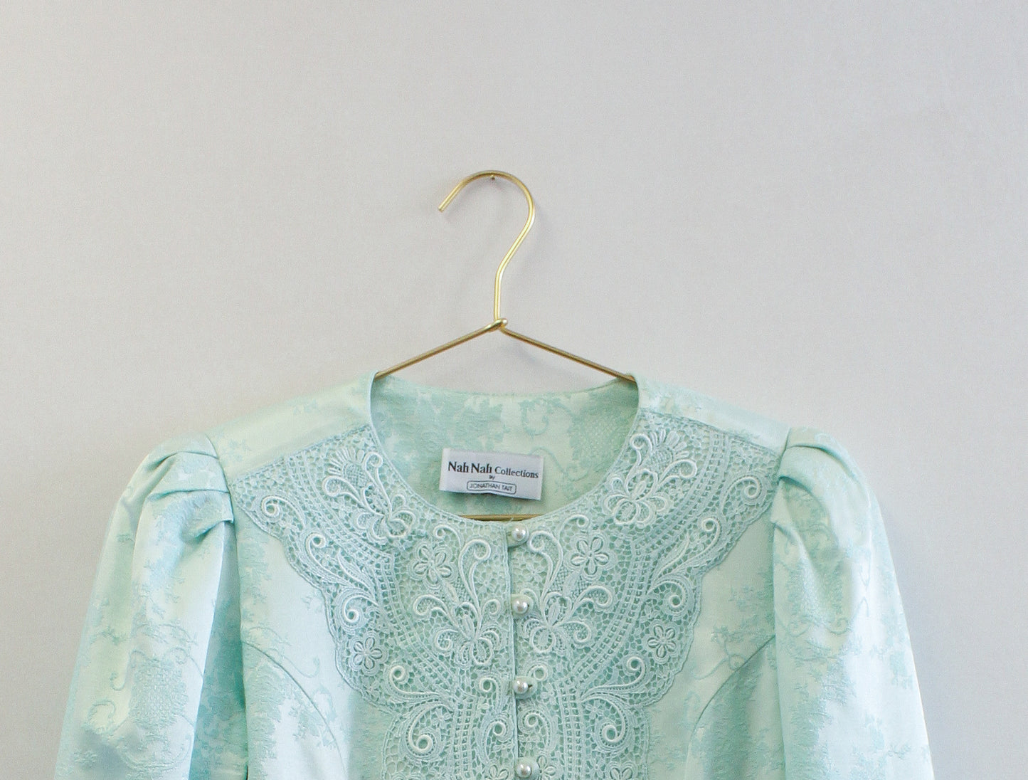 Mint Brocade Blazer