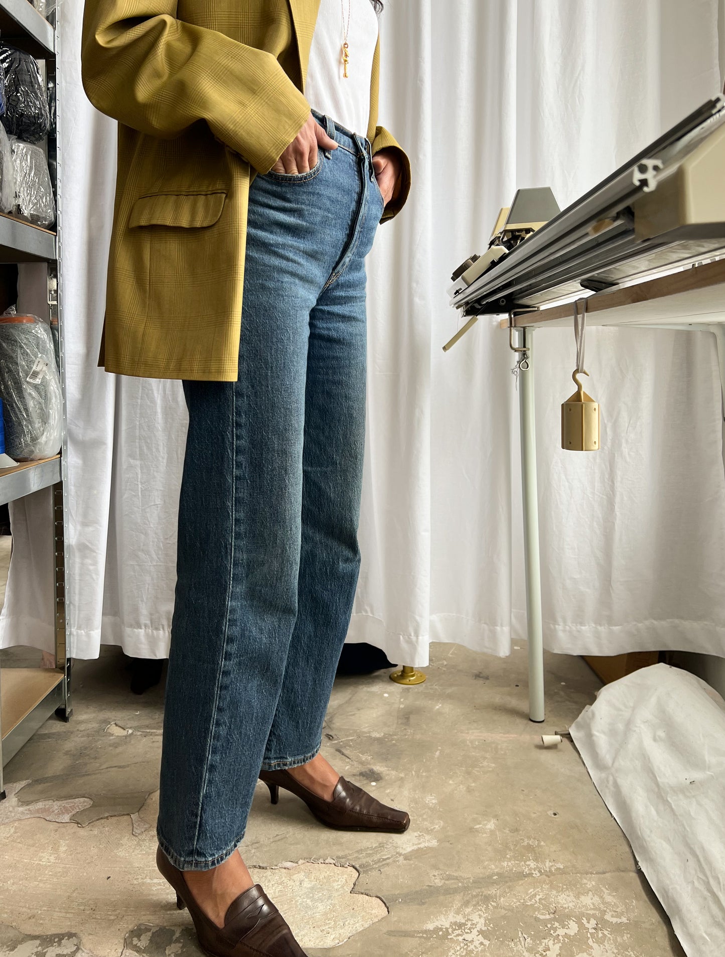 Boyfriend Blazer Mustard