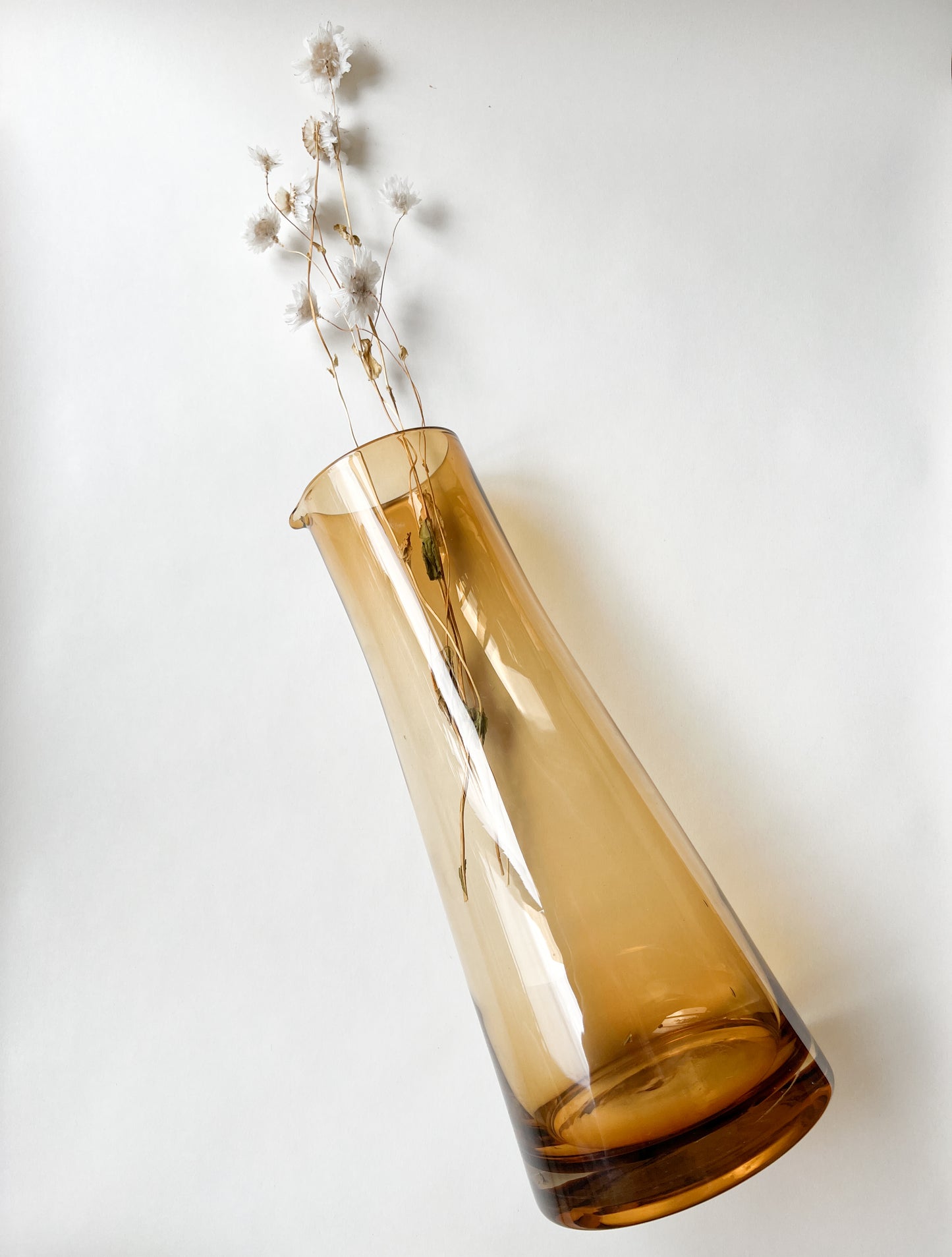 Amber Glass Carafe